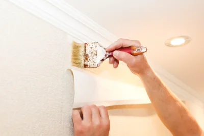 Pose de papier peint à Guinarthe-Parenties — revêtements muraux et toiles de verre